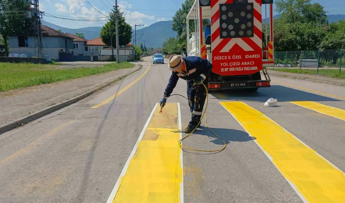 DÜZCE (İHA) – Düzce’nin Çalıcuma köyünde trafik güvenliğini artırmak amacıyla