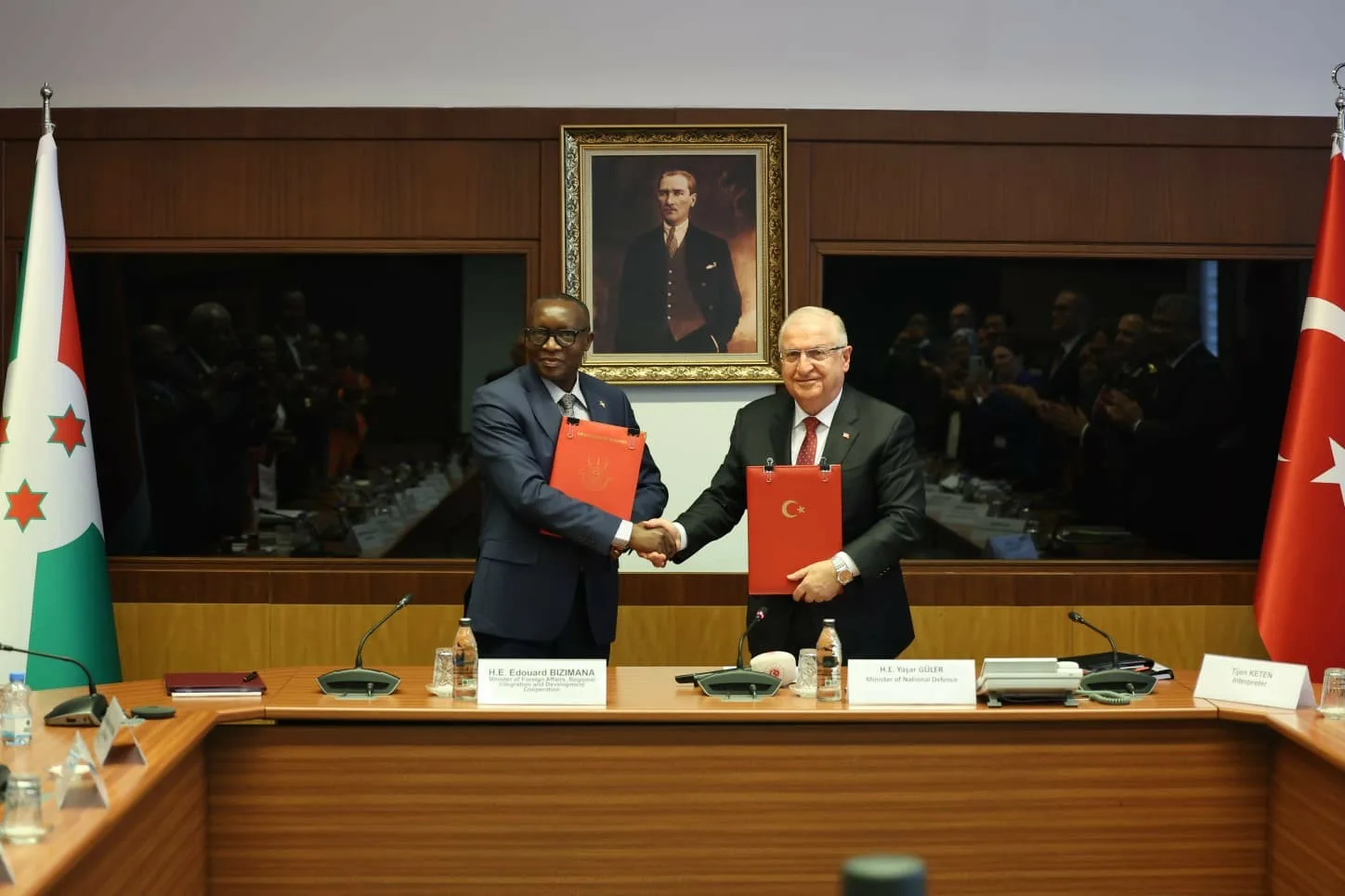 Ankara’da Milli Savunma Bakanı Yaşar Güler ile Burundi Dışişleri, Bölgesel