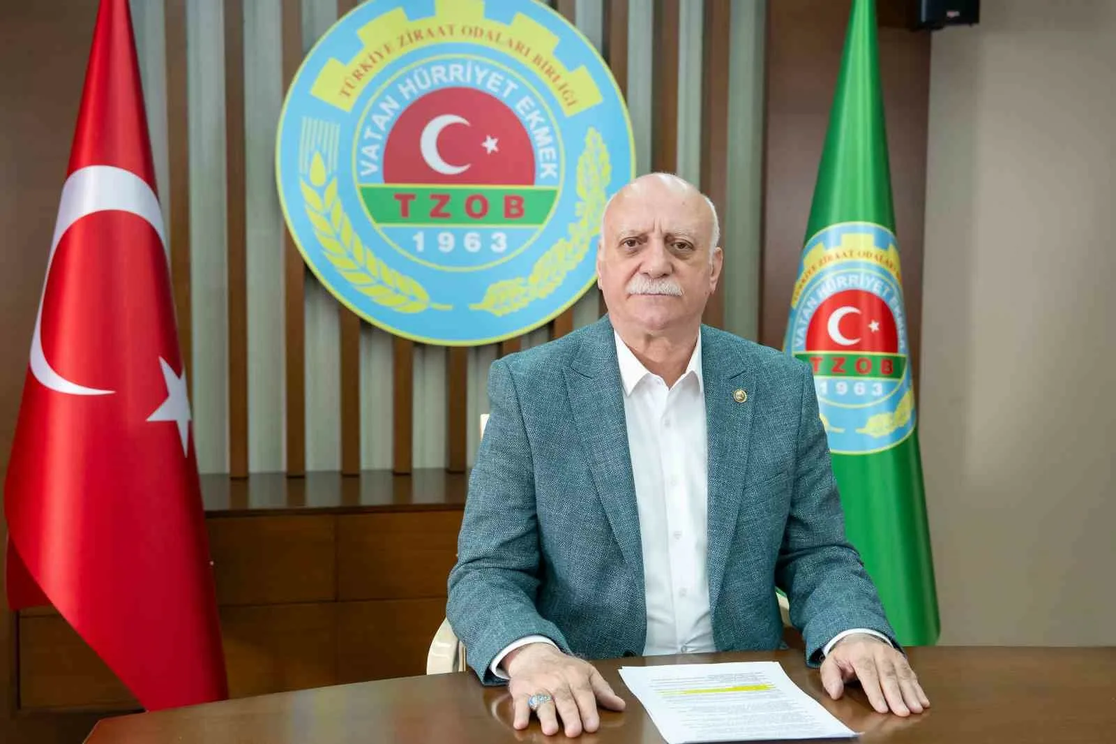 Türkiye Ziraat Odaları Birliği (TZOB) Genel Başkanı Şemsi Bayraktar üretici