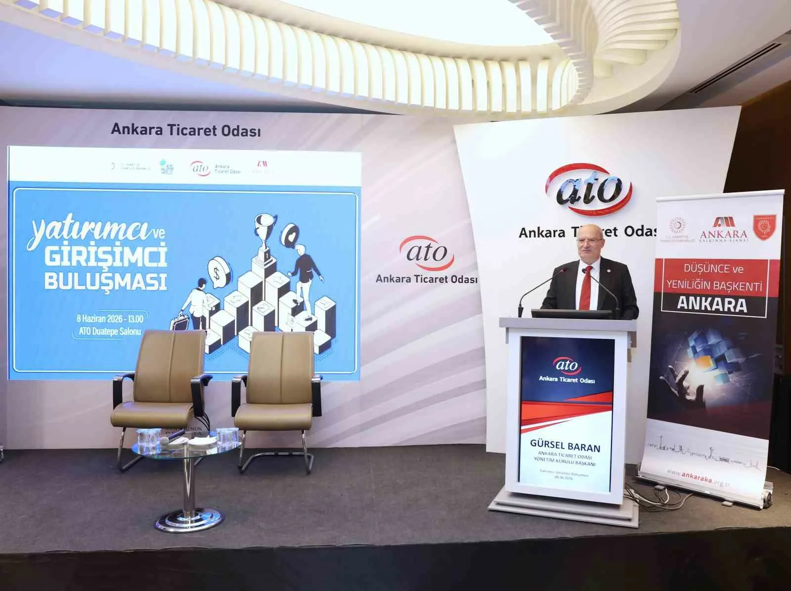 Ankara Ticaret Odası (ATO) Yönetim Kurulu Başkanı Gürsel Baran, büyük