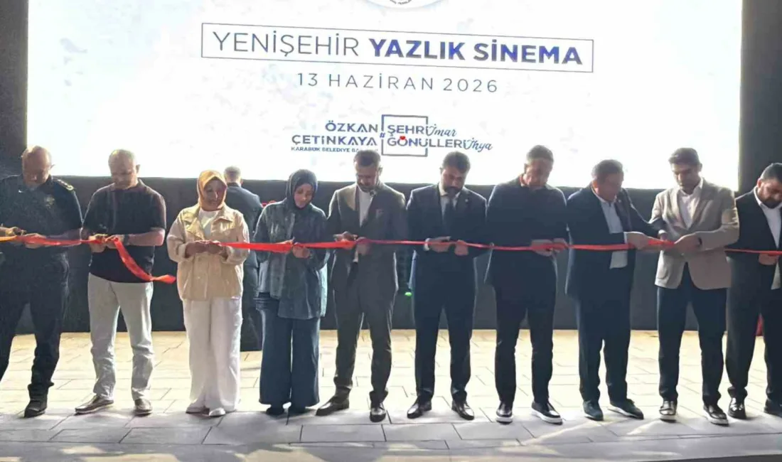 Karabük Belediyesi tarafından yenilenen Yenişehir Yazlık Sineması, düzenlenen törenle 13