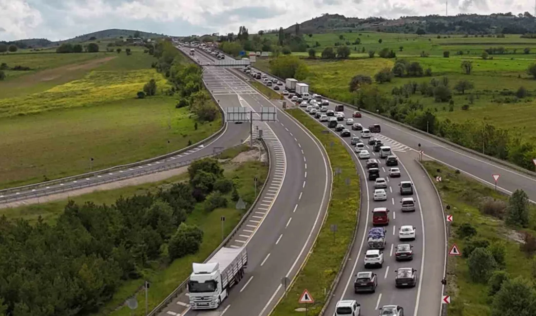 Kurban Bayramı tatilinin sona ermesinin ardından Karabük’teki Kemikli Rampaları’nda dönüş