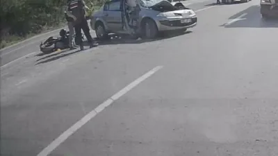 Zonguldak-Ankara kara yolunda akaryakıt istasyonuna dönüş yapmak isteyen otomobille çarpışan