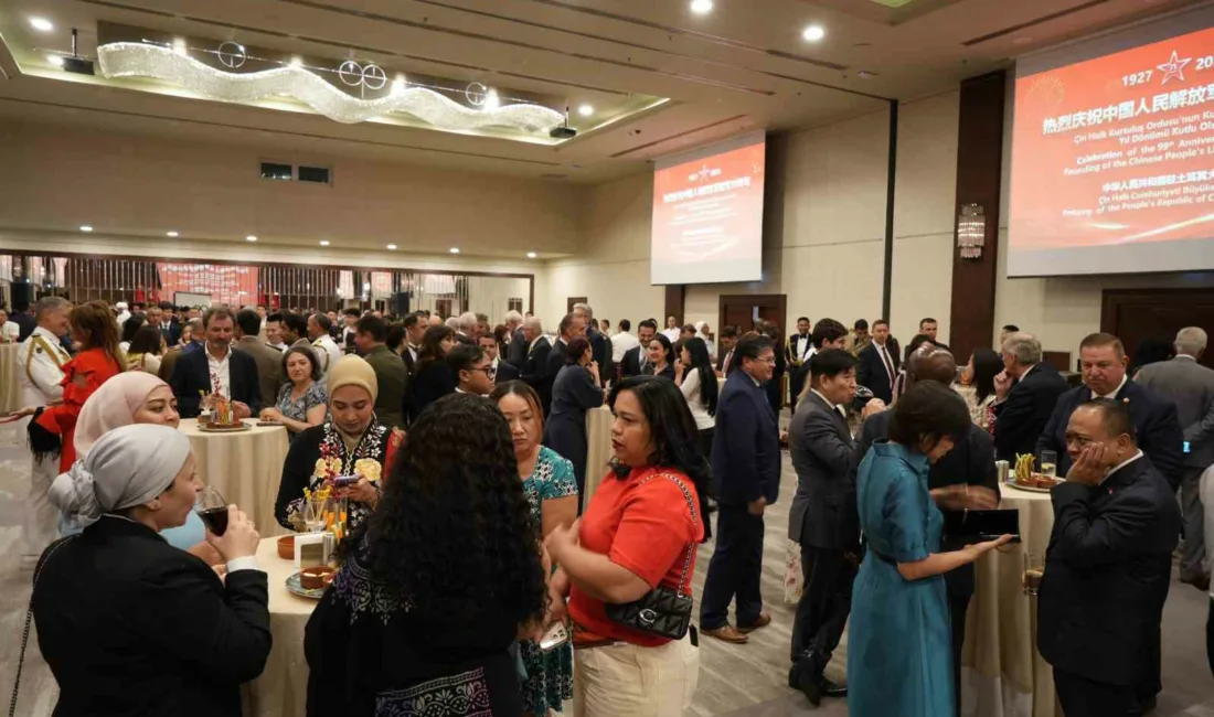 Ankara’da Çin Halk Kurtuluş Ordusu’nun kuruluşunun 99. yıl dönümü düzenlenen