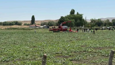 Ankara’nın Sincan ilçesinde düşen R-44 tipi eğitim helikopteri, kaza kırım
