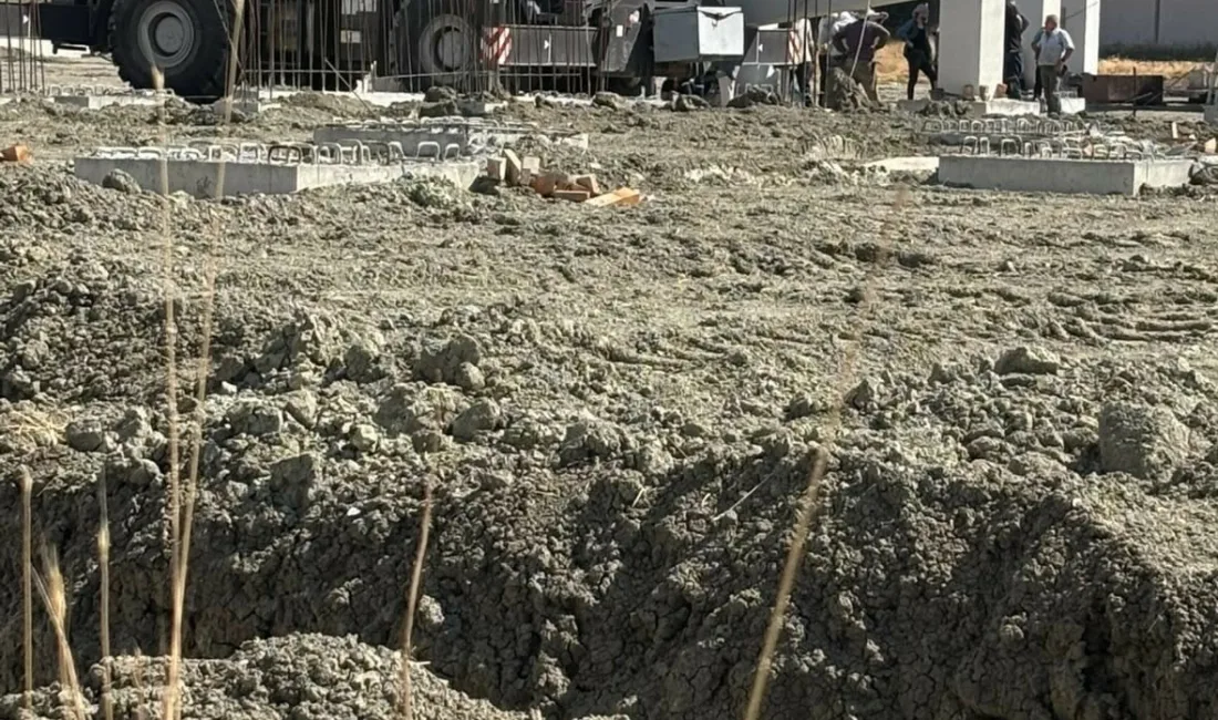 Ankara’nın Akyurt ilçesinde bir fabrika inşaatında bağlantı piminin kopması sonucu