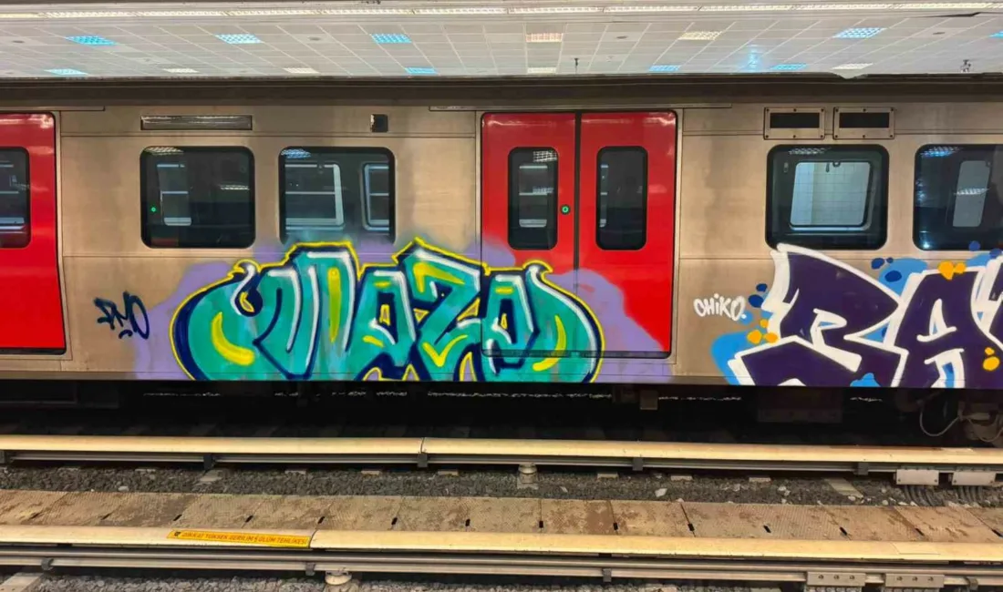 Ankara’nın Sincan ilçesinde bulunan bir metro durağına gece gizlice giren