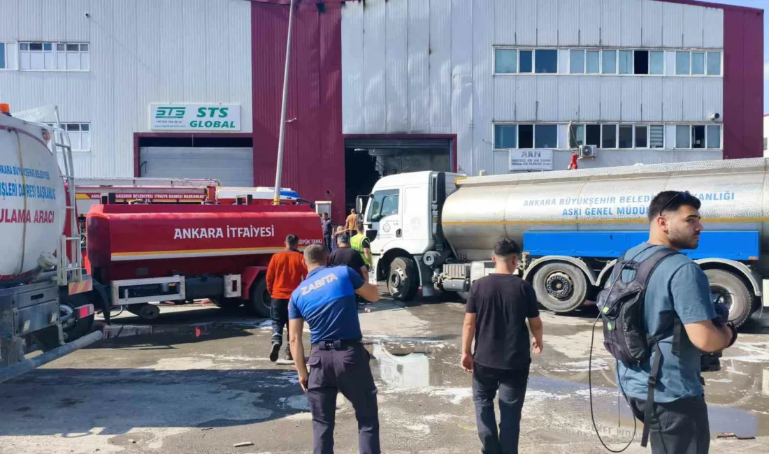 Ankara’nın Kahramankazan ilçesinde atık geri kazanımı yapılan kimyasal ürün fabrikasında