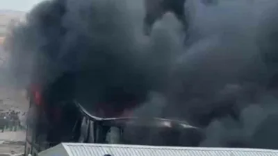 Ankara’da işçi konteynerinde çıkan yangın itfaiye ekiplerince söndürülerek kontrol altına