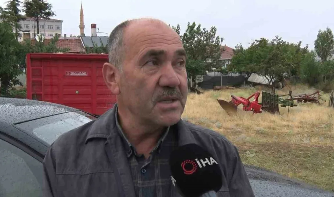 Ankara’nın Elmadağ ilçesinde etkili olan fırtına sırasında yaşlı adama yıldırım