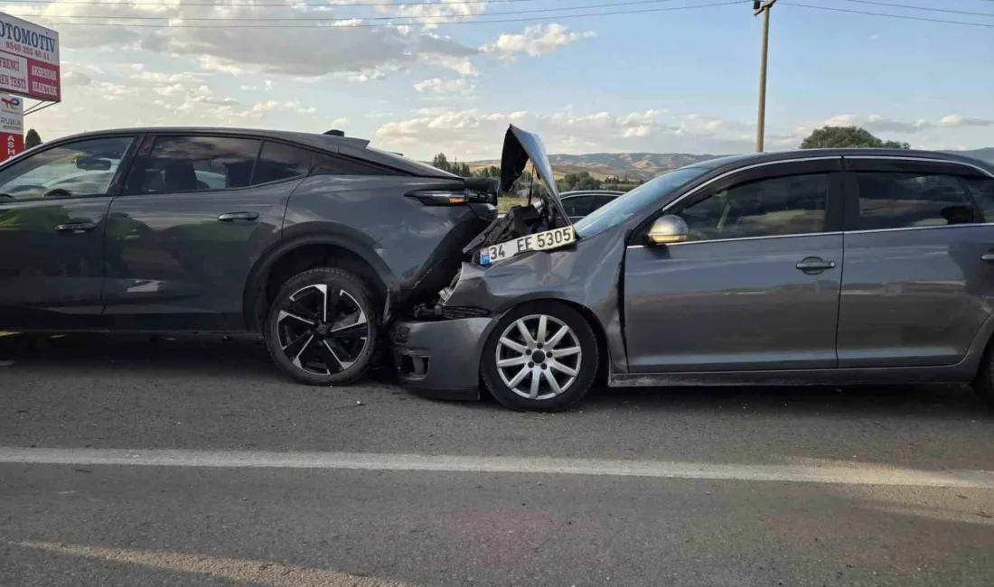 Ankara’nın Elmadağ ilçesinde 5 aracın karıştığı zincirleme trafik kazasında 5
