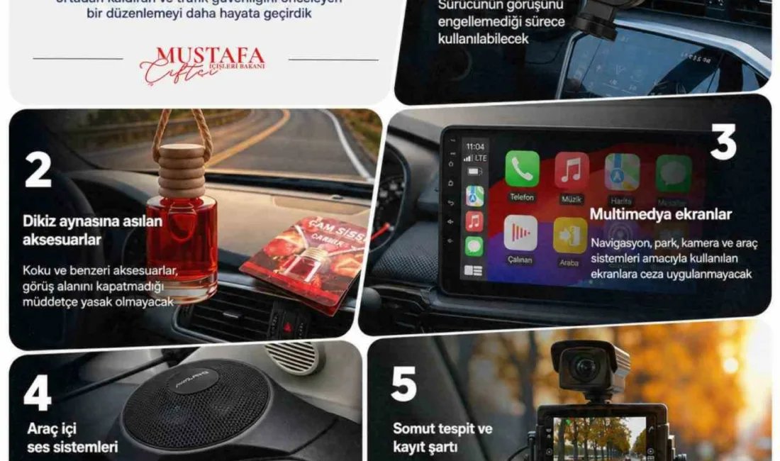 İçişleri Bakanı Mustafa Çiftçi, Karayolları Trafik Yönetmeliği’nde yapılan yeni düzenleme