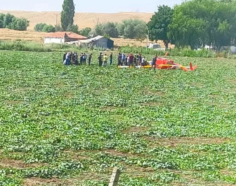 Ankara Temelli’de R44 tipi bir eğitim helikopterinin düşmesi sonucu 2