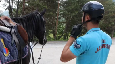Bolu’da yaz sezonunda ziyaretçi yoğunluğunun arttığı Abant Gölü Milli Parkı’nda