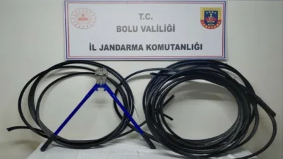 Bolu’da, haberleşme ve enerji nakil kablosu hırsızlığı şüphelisi M.B., JASAT