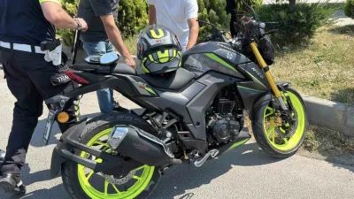 Bolu’da D-100 kara yolunda motosiklet ile elektrikli motosikletin çarpıştığı kazada