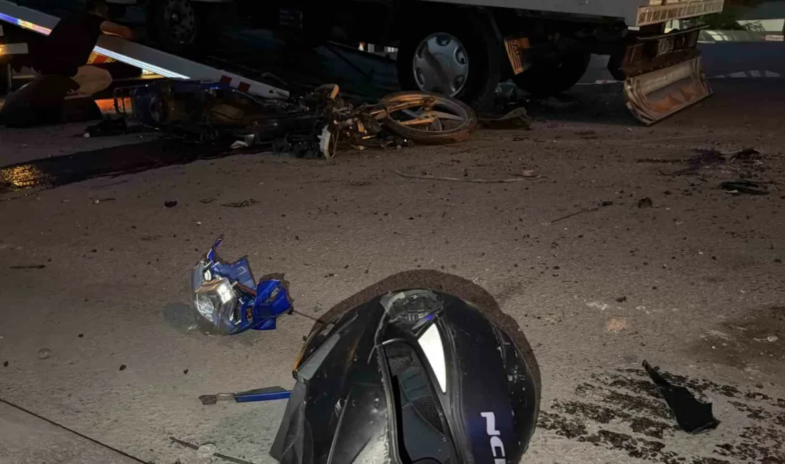 Bolu-Mengen yolunda motosiklet ile kamyonetin kafa kafaya çarpıştığı kazada 1