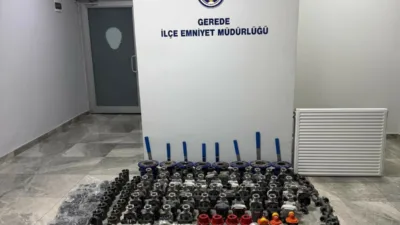 Bolu’nun Gerede ilçesinde bir şantiyeden yaklaşık 2,5 milyon lira değerinde