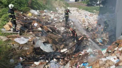 Zonguldak’ın Kozlu ilçesinde inşaatta çıkan yangın ekiplerin müdahalesi sonucunda söndürüldü.