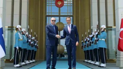 Cumhurbaşkanı Recep Tayyip Erdoğan, Finlandiya Cumhurbaşkanı Alexander Stubb’u kabul etti.