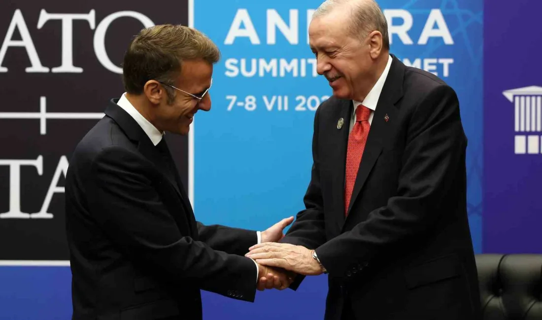 Cumhurbaşkanı Recep Tayyip Erdoğan, Türkiye’de düzenlenen NATO Zirvesi kapsamında Fransa