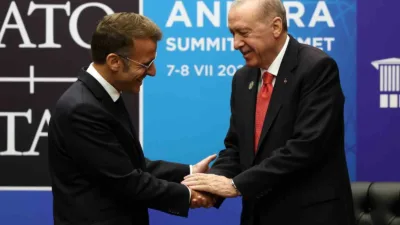 Cumhurbaşkanı Recep Tayyip Erdoğan, Türkiye’de düzenlenen NATO Zirvesi kapsamında Fransa