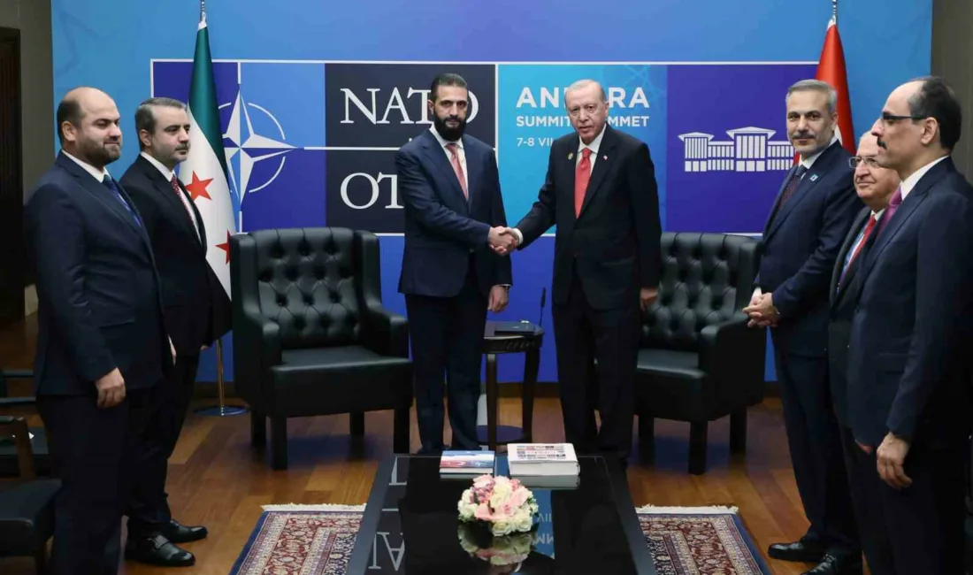 Cumhurbaşkanı Recep Tayyip Erdoğan, Suriye Cumhurbaşkanı Ahmed Şara ile bir