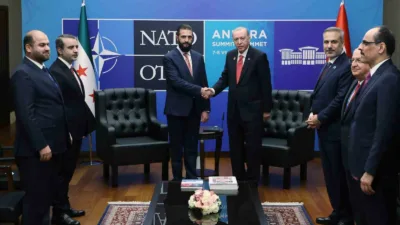 Cumhurbaşkanı Recep Tayyip Erdoğan, Suriye Cumhurbaşkanı Ahmed Şara ile bir