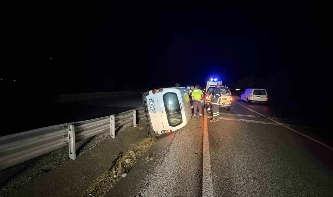 Kastamonu’nun Tosya ilçesi D100 kara yolunda meydana gelen kazada hafif