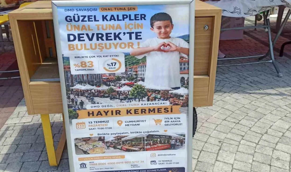 Devrek’te DMD hastası olan küçük Ünal için vatandaşlar tek yürek