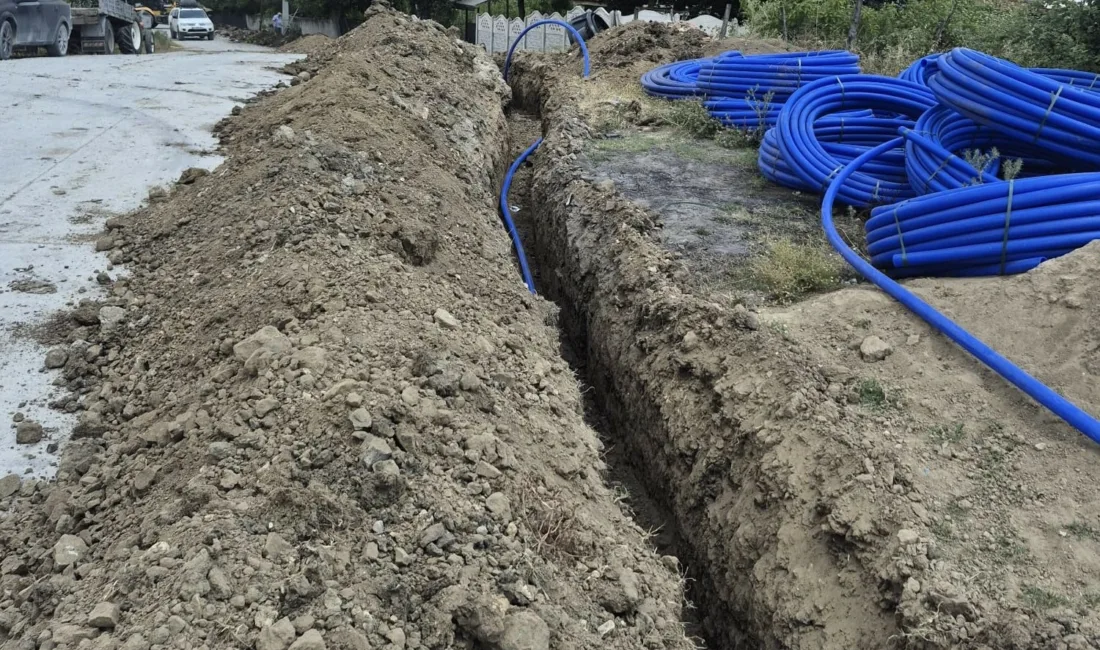 Düzce İl Özel idaresi ekiplerince köylerde su hatlarında isale çalışmaları