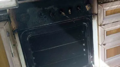 Zonguldak’ın Alaplı ilçesi Merkez Mahallesinde bulunan bir evde mutfaktaki fırına