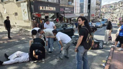 Zonguldak’ın Ereğli ilçesinde meydana gelen kazada motosikletin çarptığı yaya yaralandı.