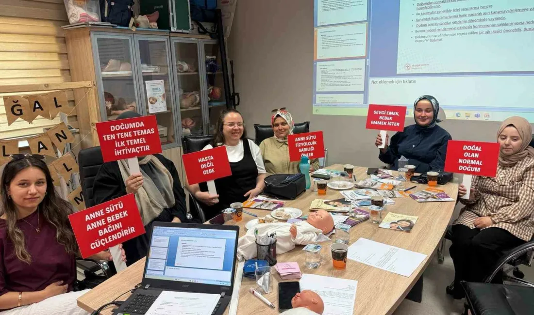 DÜZCE (İHA) – Sağlıklı Hayat Merkezi bünyesinde açılan Gebe Okulu’nda