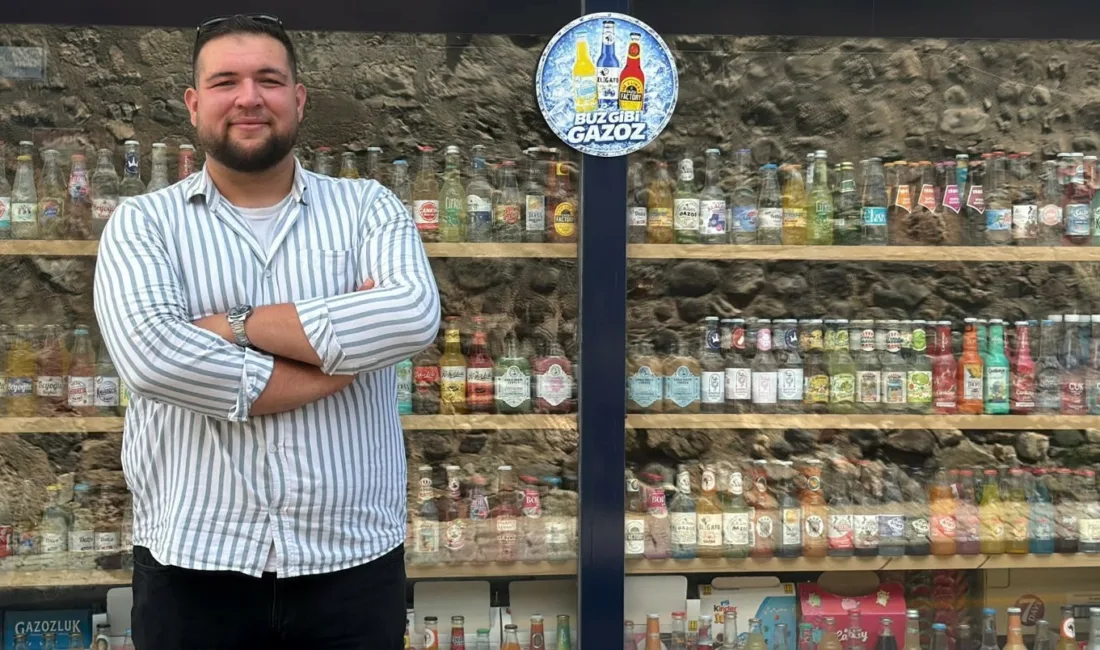 Bolu’da yaşayan Mustafa Akbaş, Türkiye’nin farklı şehirlerinden topladığı gazoz kapakları