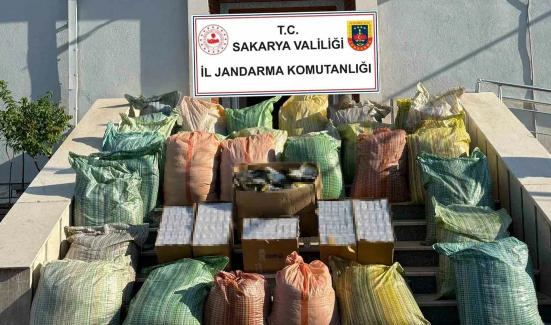 Sakarya’nın Serdivan ilçesinde jandarma ekiplerince düzenlenen kaçakçılık operasyonunda, 560 bin