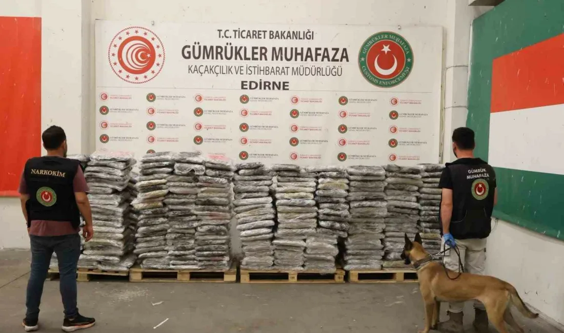 Kapıkule Gümrük Kapısı’nda gerçekleştirilen operasyonlarda piyasa değeri 1 milyar 37