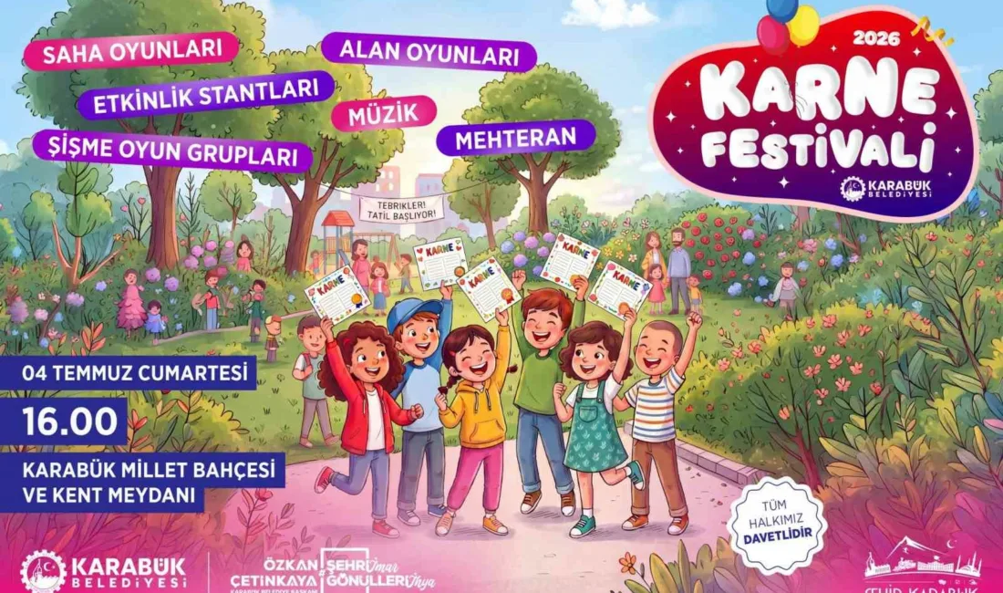 Karabük Belediyesi, 2025-2026 eğitim-öğretim yılının sona ermesi dolayısıyla öğrenciler için