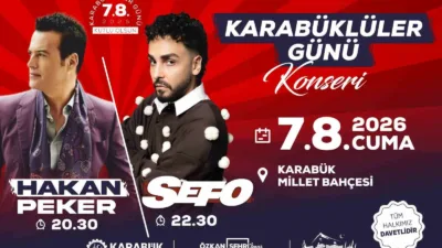 Karabük Belediyesi’nin düzenleyeceği “Karabüklüler Günü” etkinlikleri kapsamında Hakan Peker ile