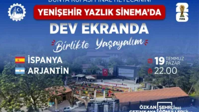 Karabük’te, İspanya ile Arjantin arasında oynanacak Dünya Kupası final karşılaşması,