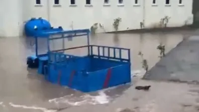 Kastamonu’da metrekareye 130 kilogram yağışın düştüğü Doğanyurt ilçesinde şehir merkezinden