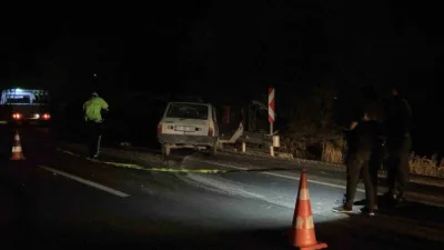 Kastamonu’nun Taşköprü ilçesinde otomobilin traktör ile çarpışması neticesinde meydana gelen
