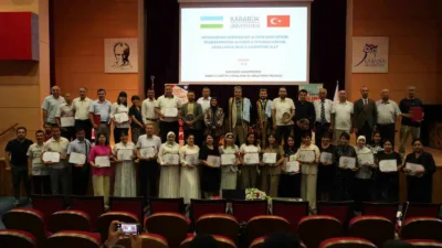 Karabük Üniversitesi’nde (KBÜ), Özbekistanlı akademisyenlere yönelik düzenlenen 114 saatlik üretken