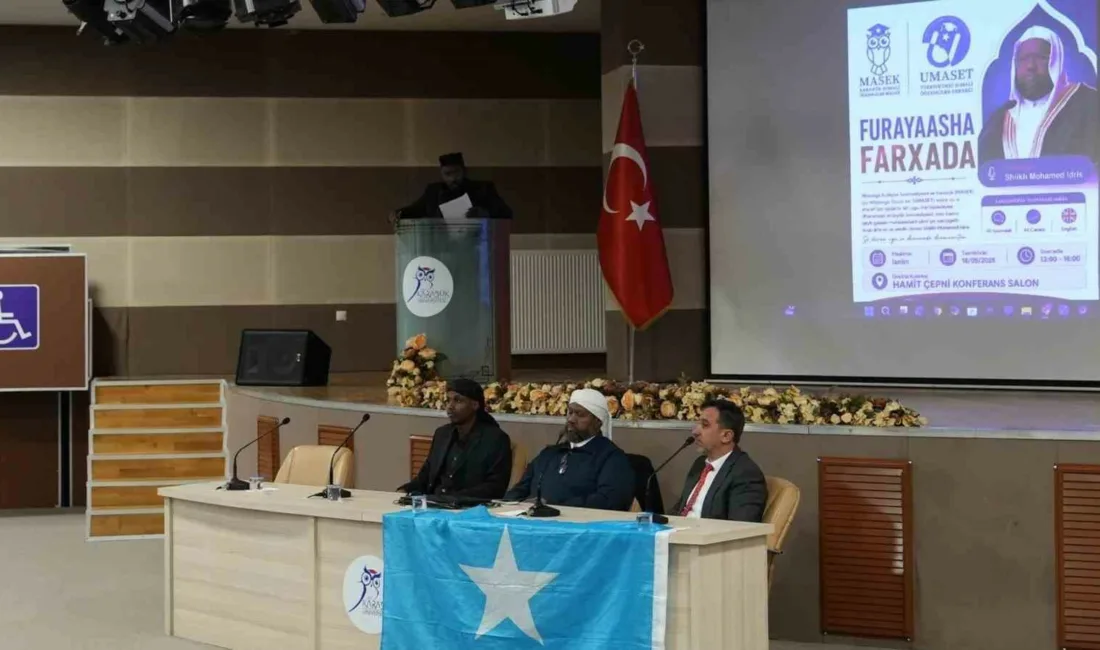 Karabük Üniversitesi’nde (KBÜ) uluslararası öğrencilerin katılımıyla düzenlenen “Mutluluğun Anahtarı” konferansında
