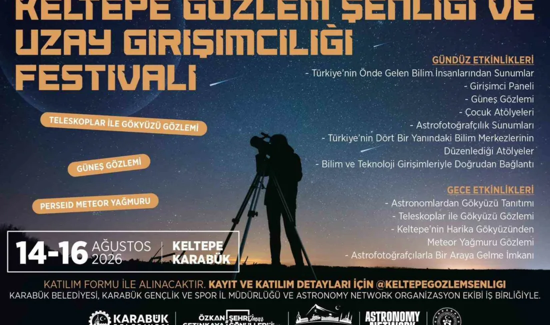 Karabük’te, gökyüzü gözlemleri, uzay girişimciliği panelleri ve bilimsel etkinliklerin yer
