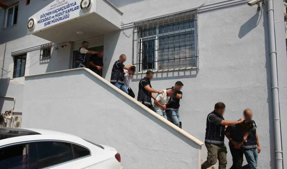 Kocaeli merkezli 3 ilde, düzensiz göçmen kaçakçılığına yönelik düzenlenen operasyonlarda