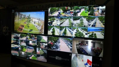 Kocaeli’de vatandaşların sosyal yaşam alanlarından olan millet bahçelerinde güvenlik önlemleri