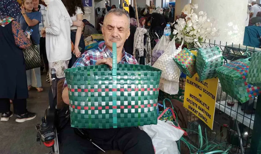 Zonguldak’ın Devrek ilçesinde 72 yaşındaki bedensel engelli Celal Odabaş, plastik