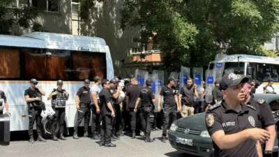 Ankara’da izinsiz şekilde eylem yapan NATO karşıtı bir grup gözaltına