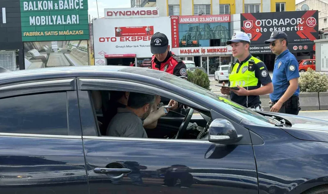 Ankara’da düzenlenecek NATO Zirvesi çerçevesinde polis ekiplerince trafik denetimlerine devam